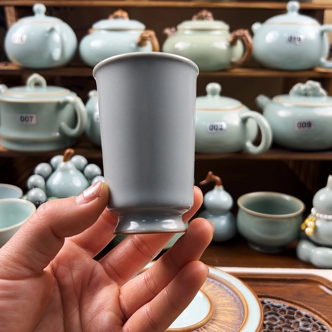 仿古月白闻香杯福利