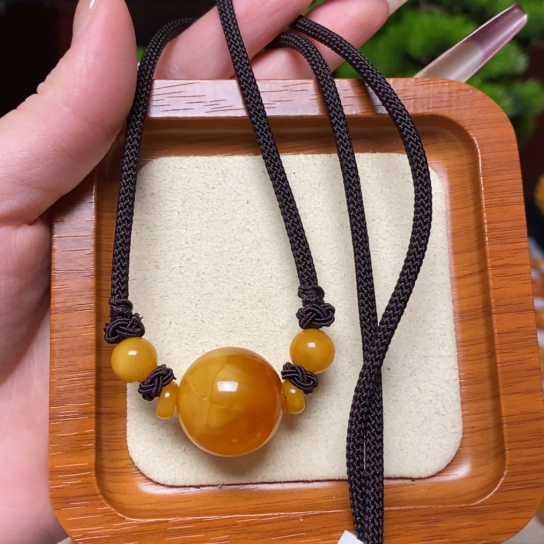 【闪购商品】蜜蜡颈饰未镶嵌项链