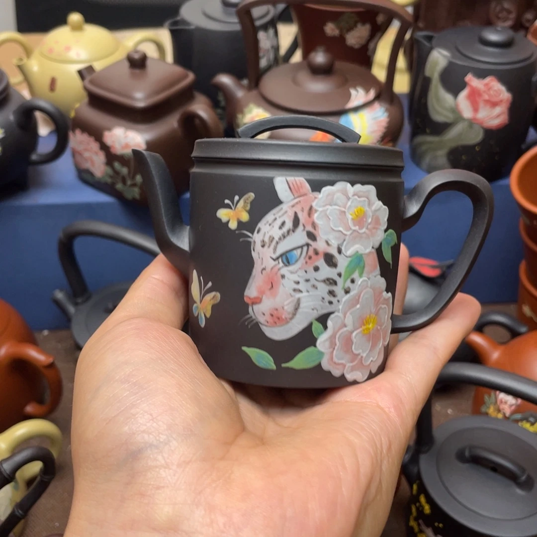 贺***）茶杯紫泥紫砂茶壶170cc