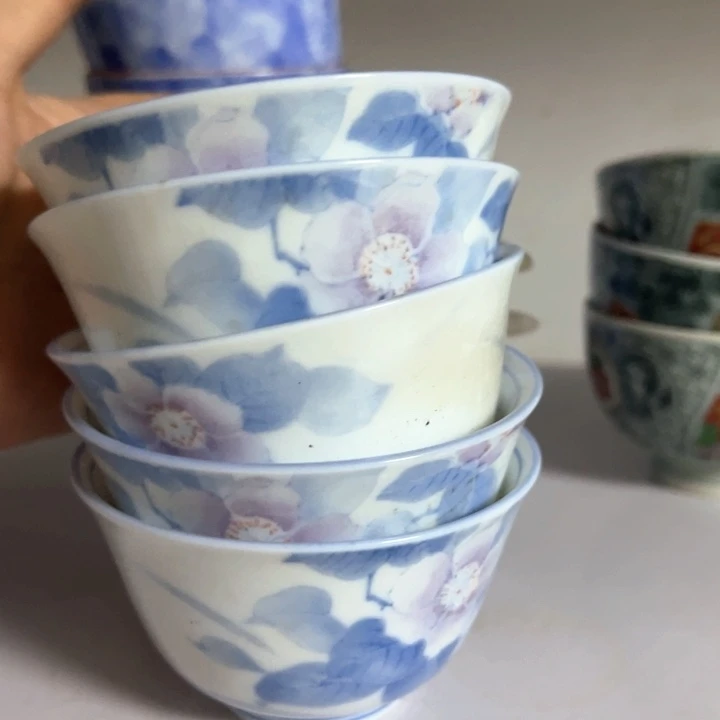 盖碗粉*瓷器直播放漏中