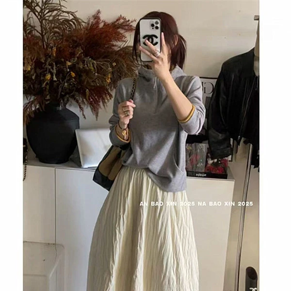 NABAO▶【女连帽德绒百搭长袖卫衣】