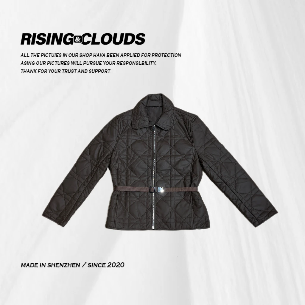 小法【缪斯】舒适百搭时尚腰带皮加棉外套100098GT