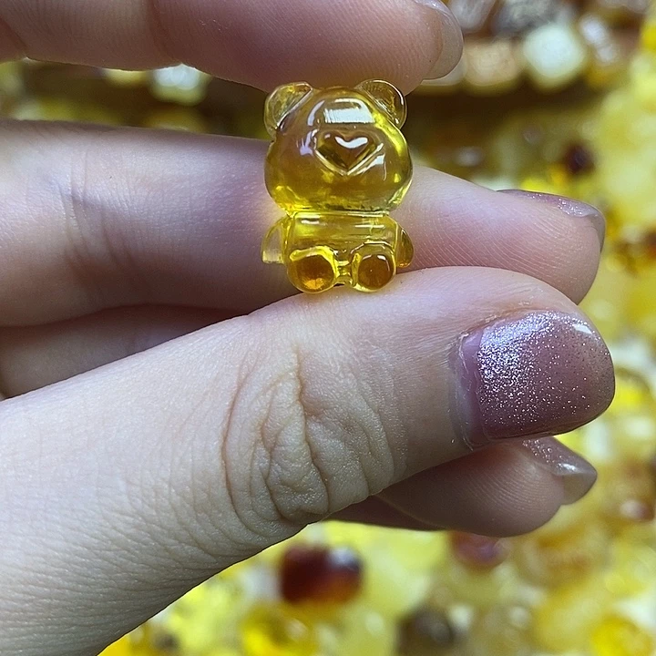 橄榄核吊坠小熊熊