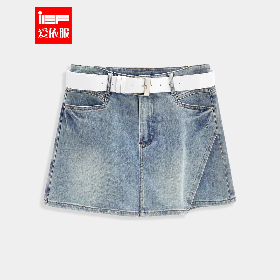 IEF/爱依服【微胖】大码女装2025夏季新款韩版显瘦百搭牛仔裤裙