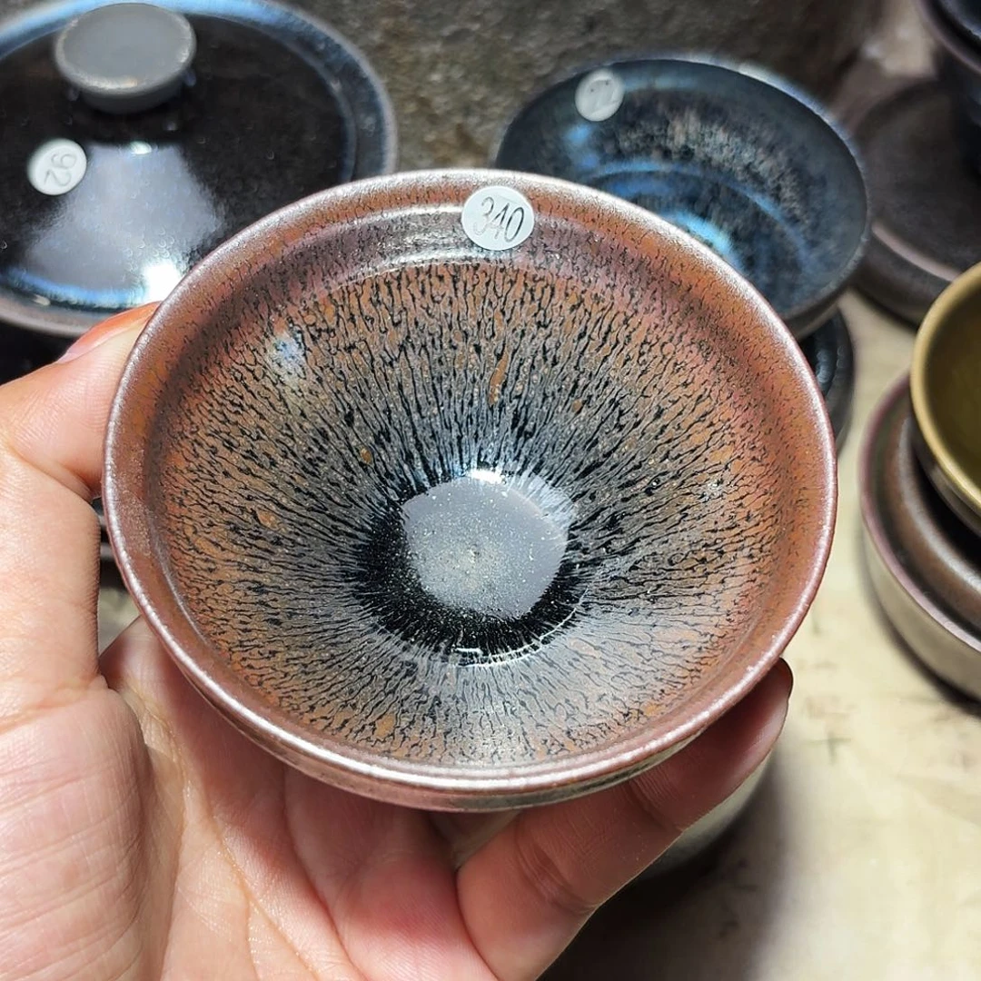 茶盏义兴龙窑建盏340微瑕