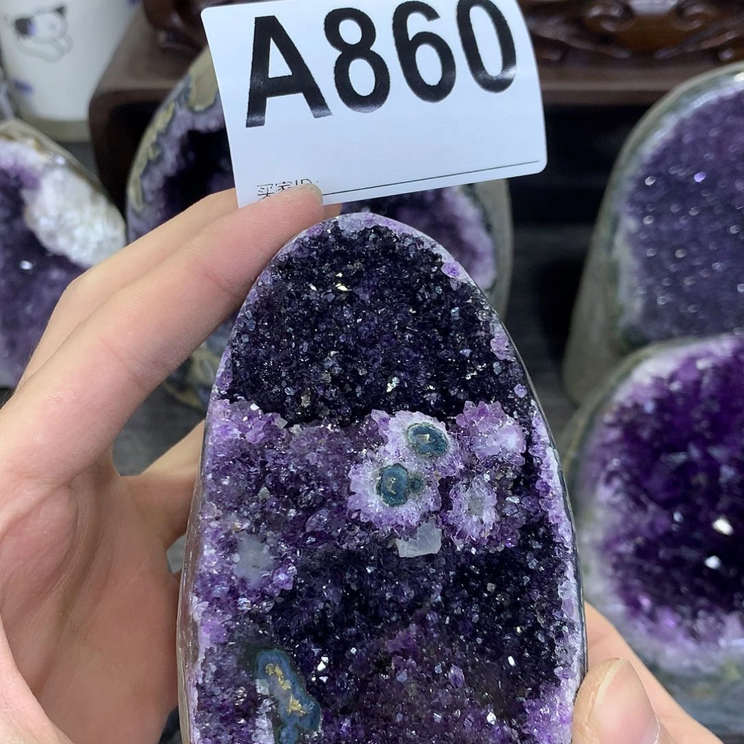 紫晶珠宝半成品未镶嵌860