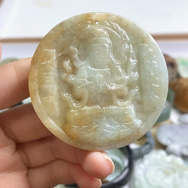 翡翠未镶嵌颈饰天然翡翠63