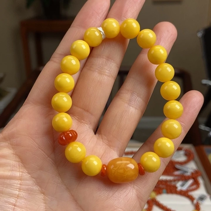 琥珀手链未镶嵌蜜蜡手串9