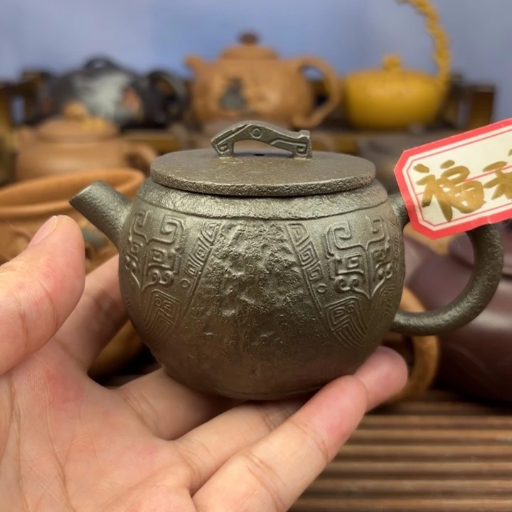 茶壶紫砂青铜器小汉瓦还原烧150c