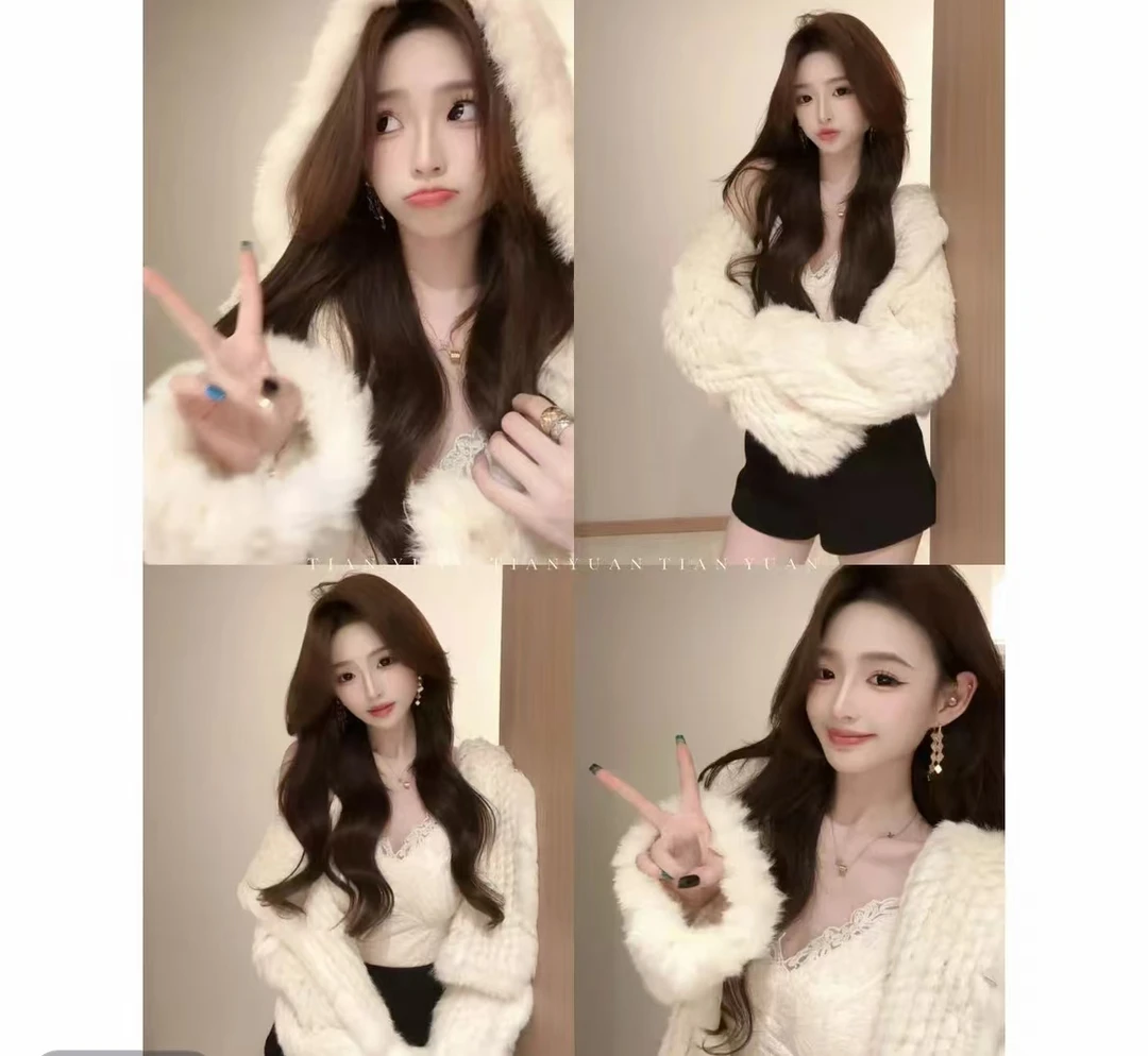 子芸定制外套预JJQ4WT6516小香风气质网红白色短款时尚编织秋冬