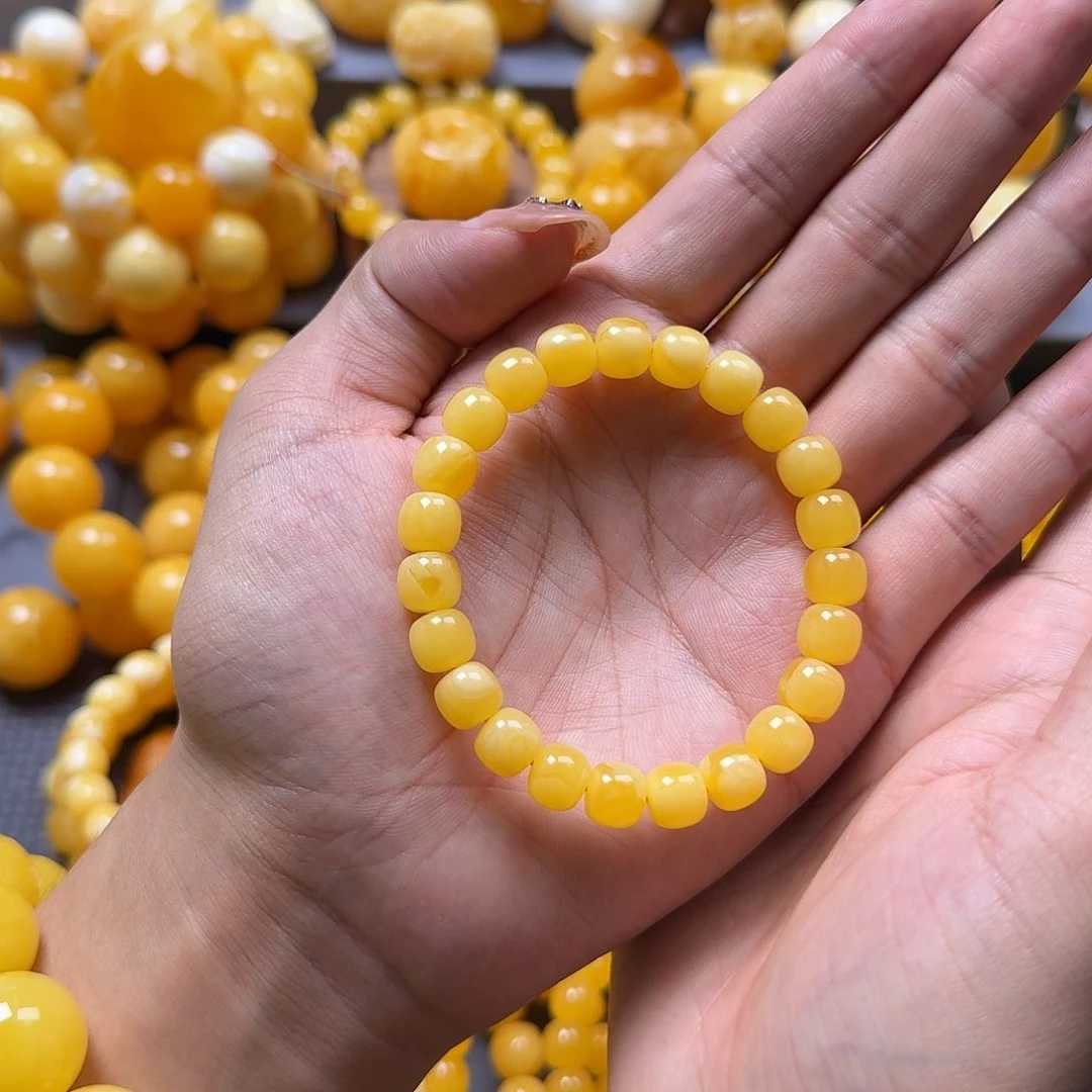 未镶嵌蜜蜡珠宝奇石同料9mm