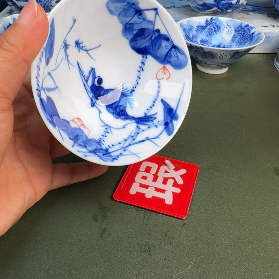 瓷景德镇纯手绘茶具圆圆212