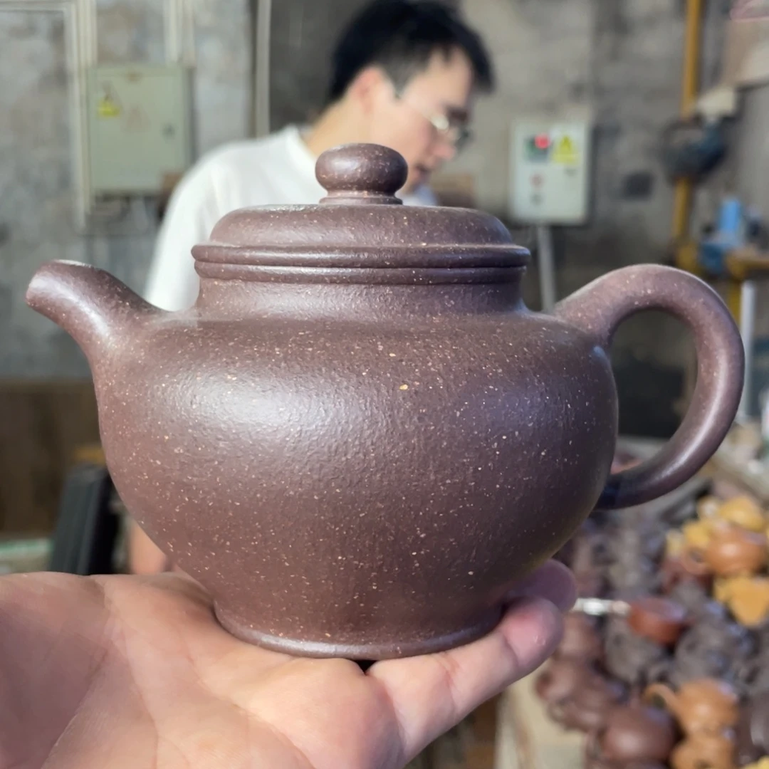 茶壶紫砂XJ。大水潭天青。掇只。300CC