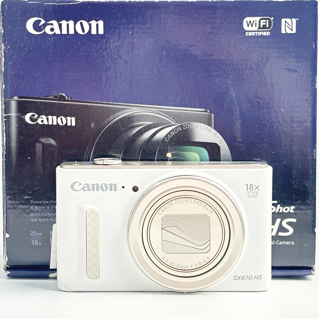 95新 Canon/佳能 sx610奶白色原盒2000万像素18倍变焦大长焦ccd
