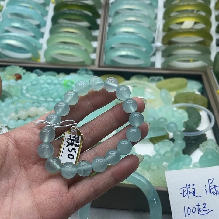 蛇纹石玉未镶嵌手链