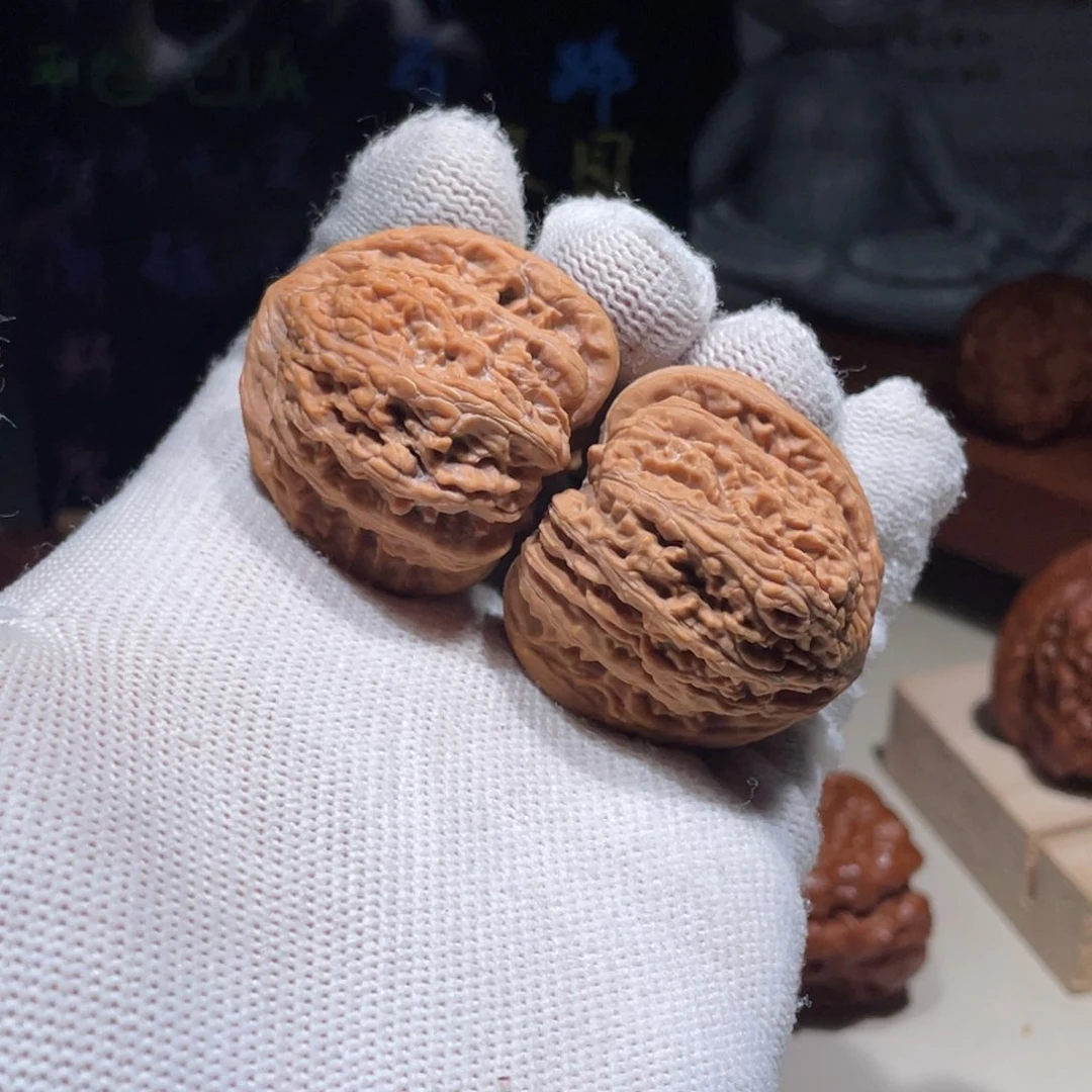 文玩核桃把件密纹.37.36.6177