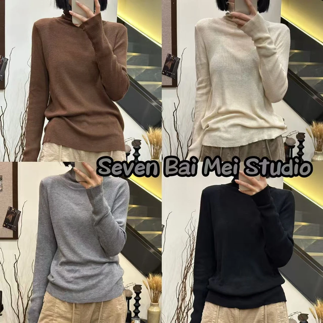 【BM】32006三色高领针织毛衣