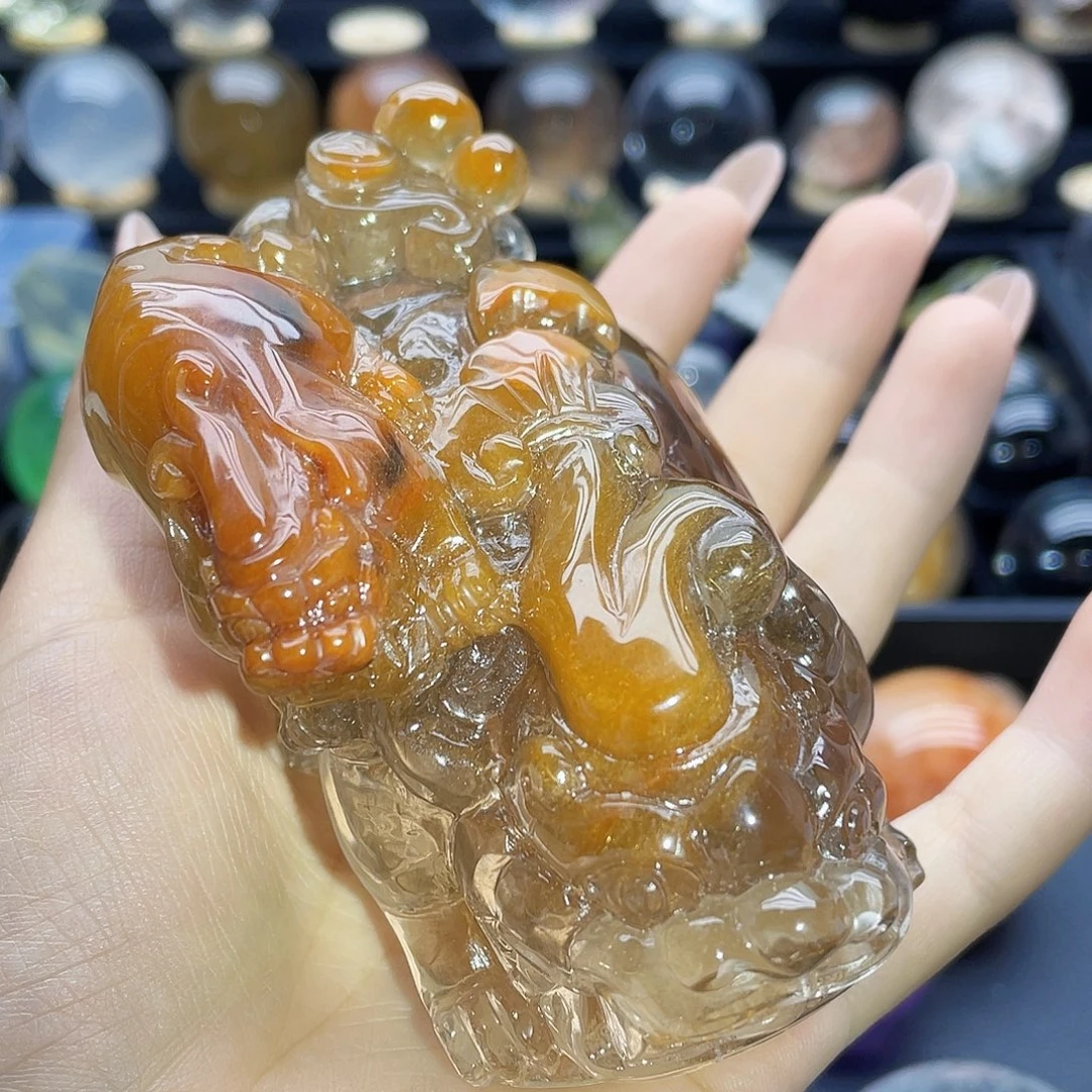 未镶嵌水晶珠宝半成品天然兔毛