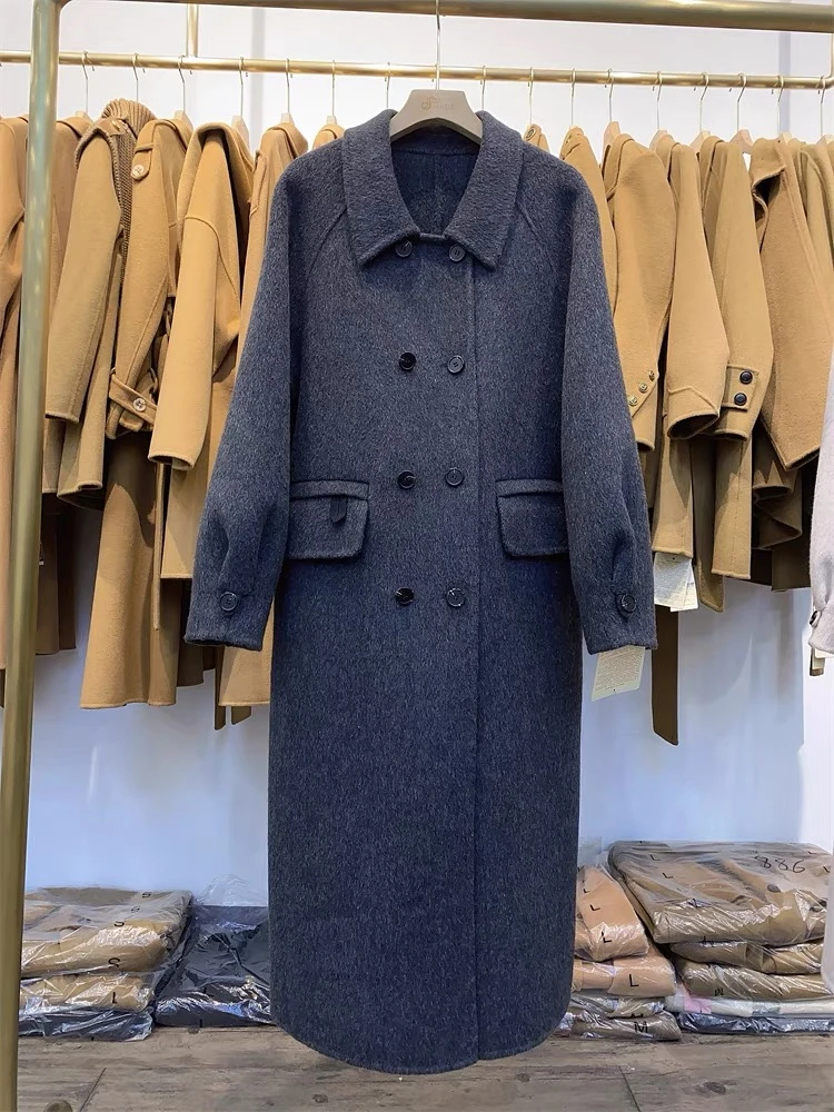2152欧货时尚秋冬新款双面宽松气质高品质呢大衣