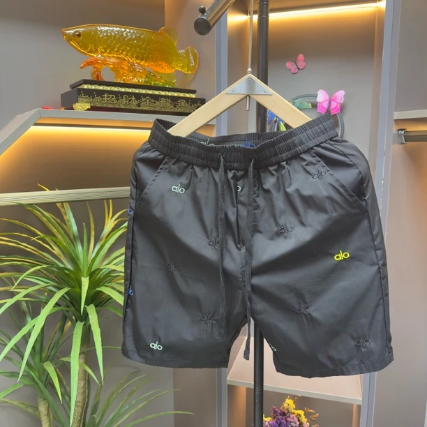 夏季印花短裤男士纯色百搭白色夏季男士透气速干短裤刺绣重工字母