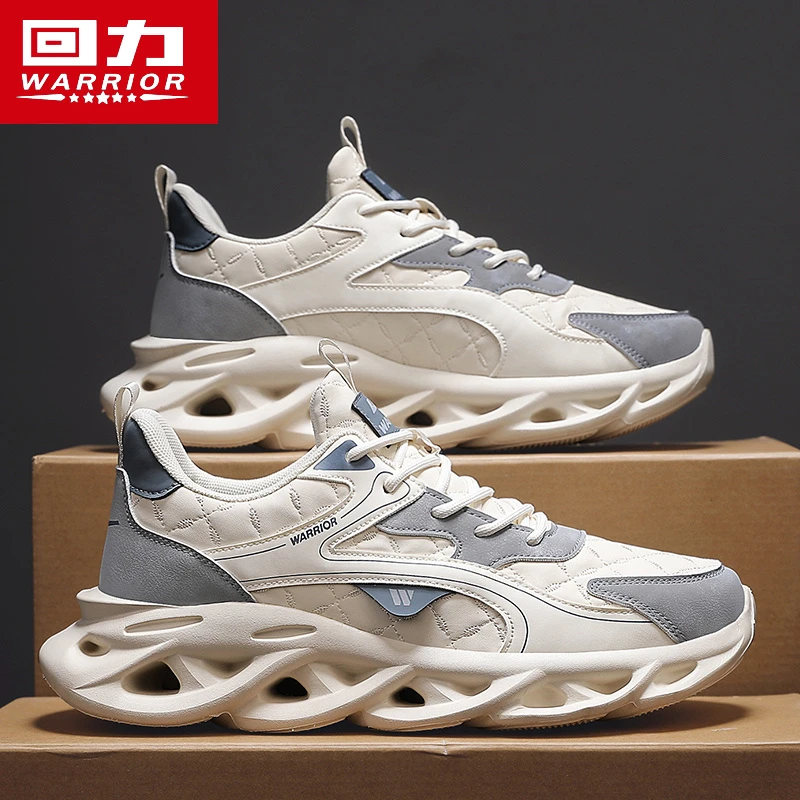 回力男鞋秋季百搭潮鞋2025新款潮流男士皮面阿甘老爹运动休闲鞋子