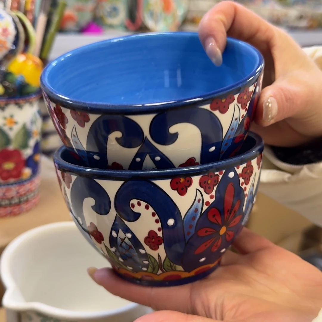 陶瓷4.5英寸卢卡饭碗2只