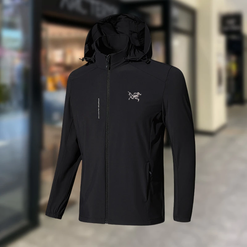 【专柜同款】刺绣鸟家夏季男款冰感防晒衣透气防紫外线弹力薄款外套