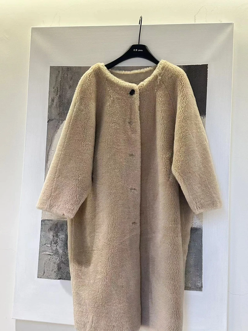 1【木朴素皮毛外套】货号193