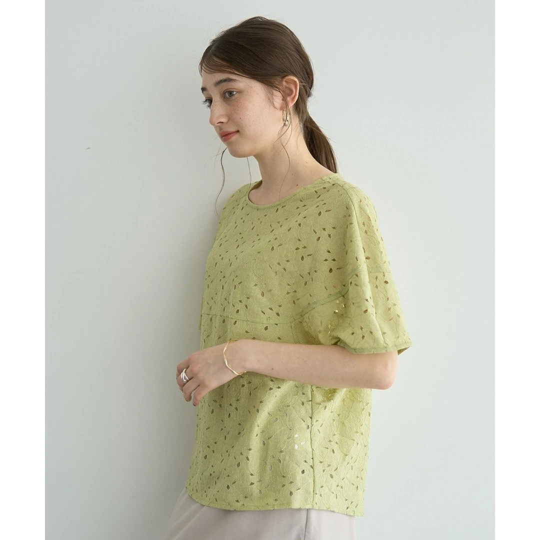 【表姐家】Y 夏季新款 百搭出游透气宽松优雅气质蕾丝衬衫