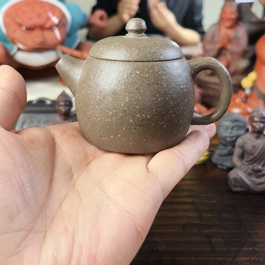 紫砂茶宠W**S宽口文旦壶