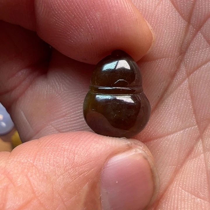 翡翠未镶嵌颈饰翡翠首饰黑糖葫芦