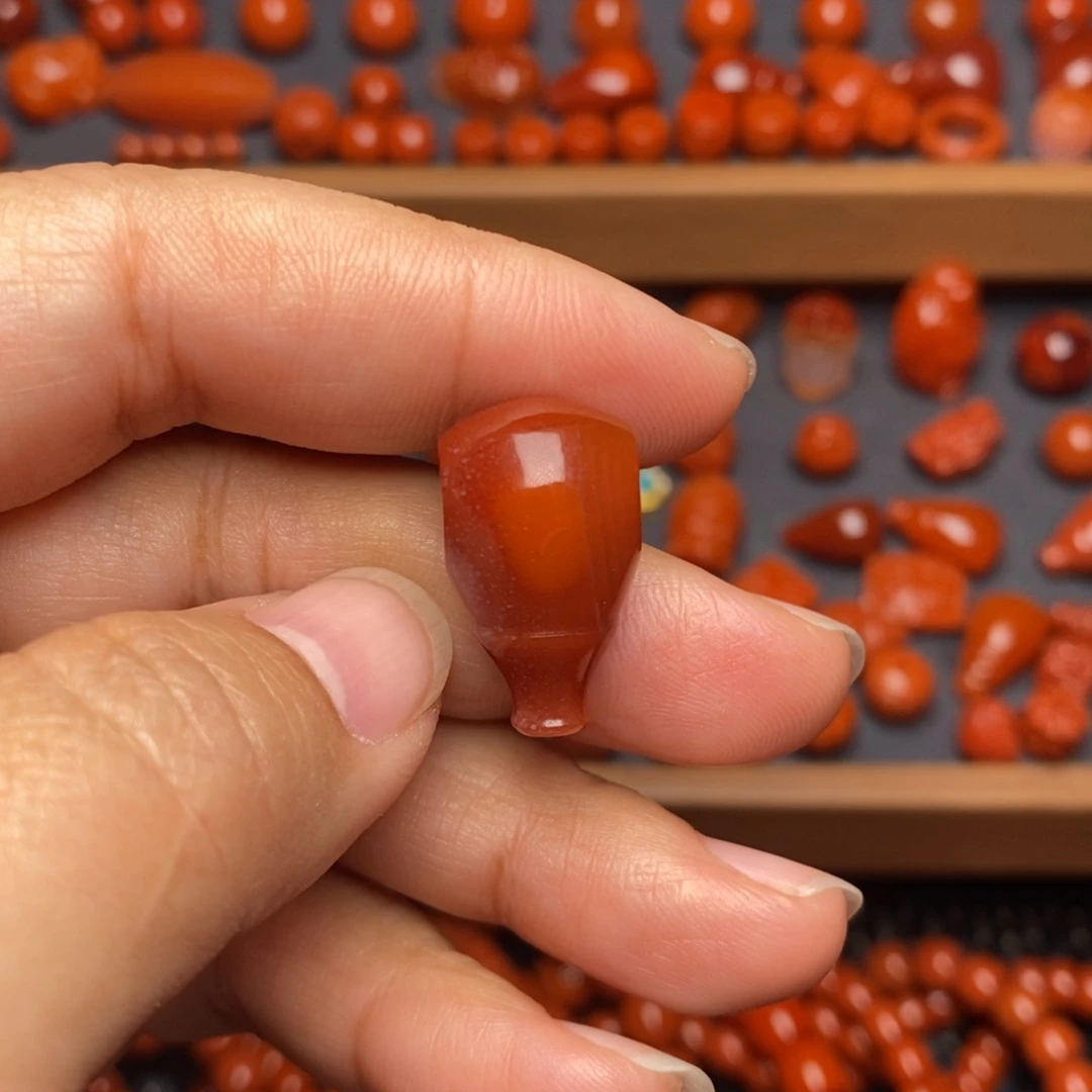 南红玛瑙配饰未镶嵌三通卡13