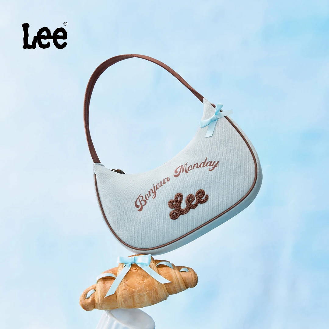 Lee学院风腋下包新款饺子包轻奢高级感单肩包时尚百搭通勤手提包