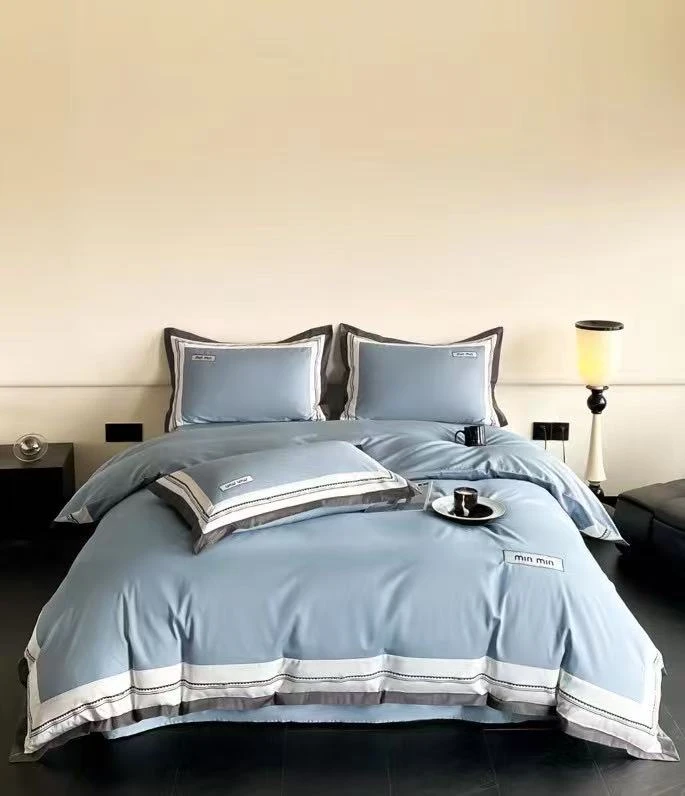 DC 60支全棉 心愿系列 套框拼角刺绣四件套 三件套