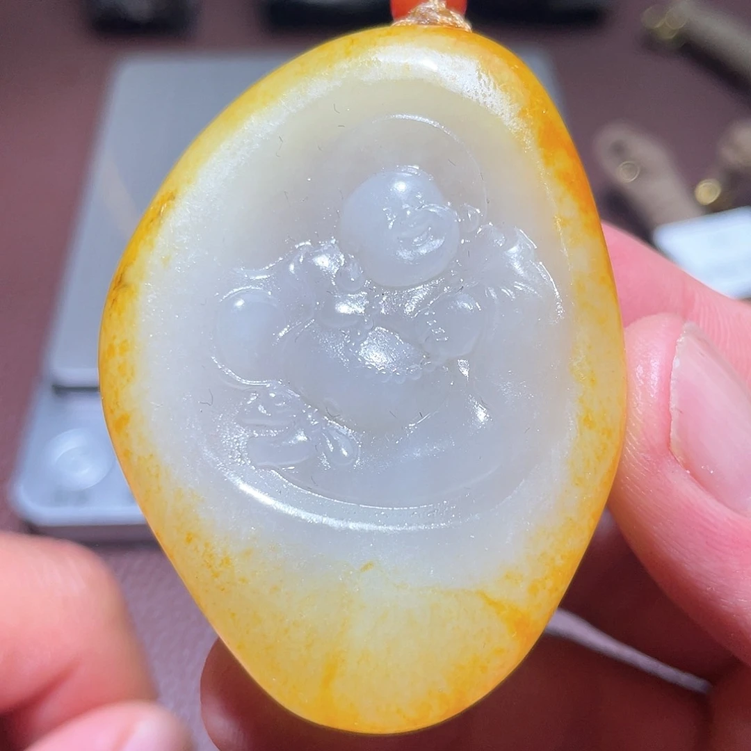 和田玉未镶嵌挂件D1