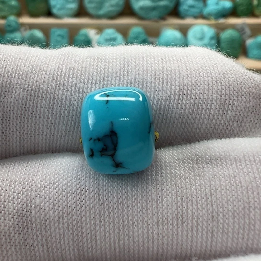 未镶嵌绿松石老型珠10.8x8.8mm