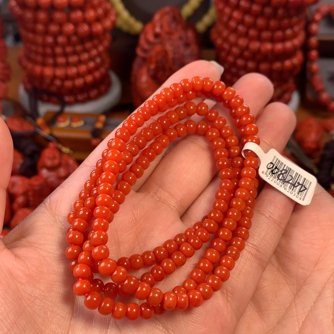 南红玛瑙天然保山老型多圈未镶嵌昂