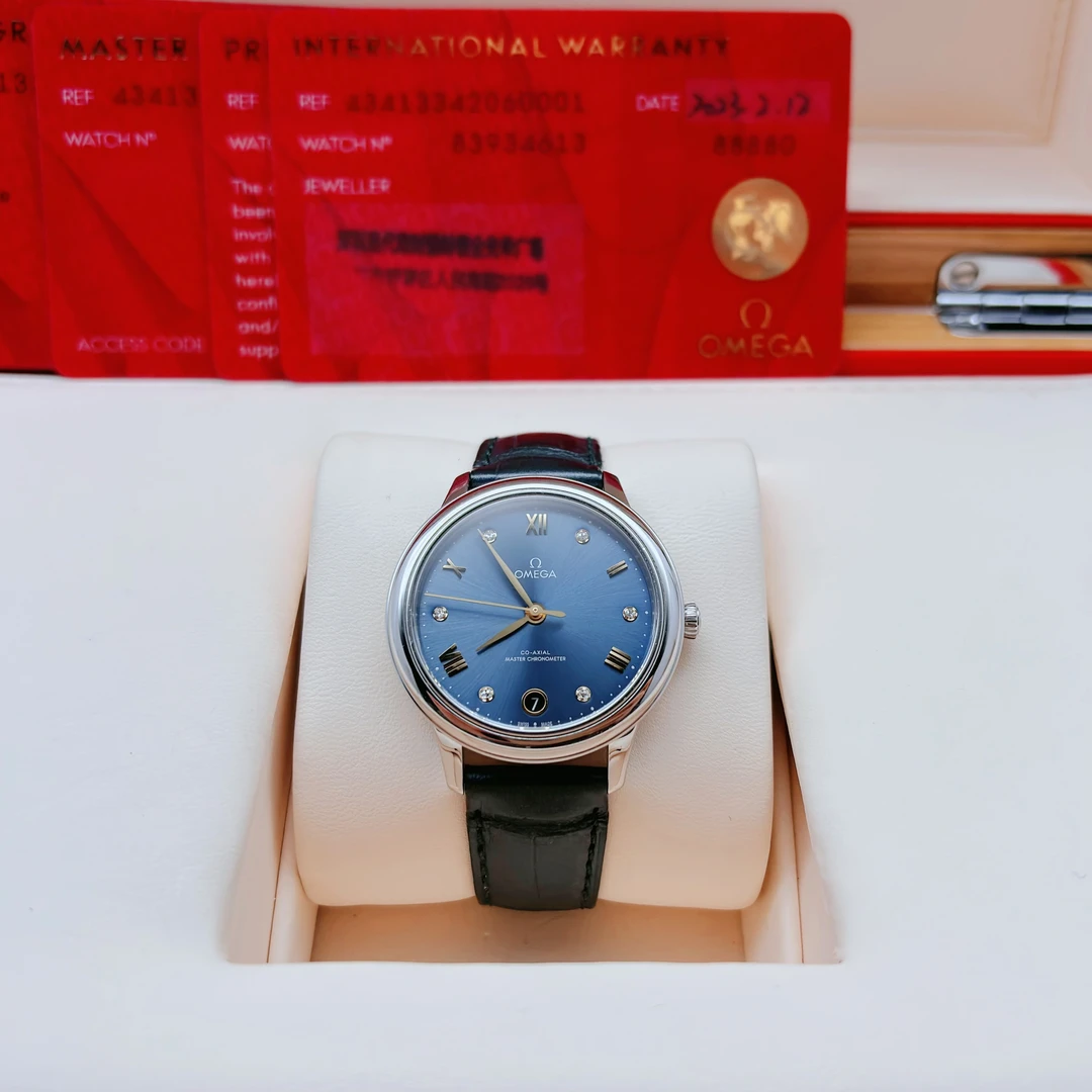 99新 Omega/欧米茄 碟飞/23年全套/34MM/精钢/机械/公价39700