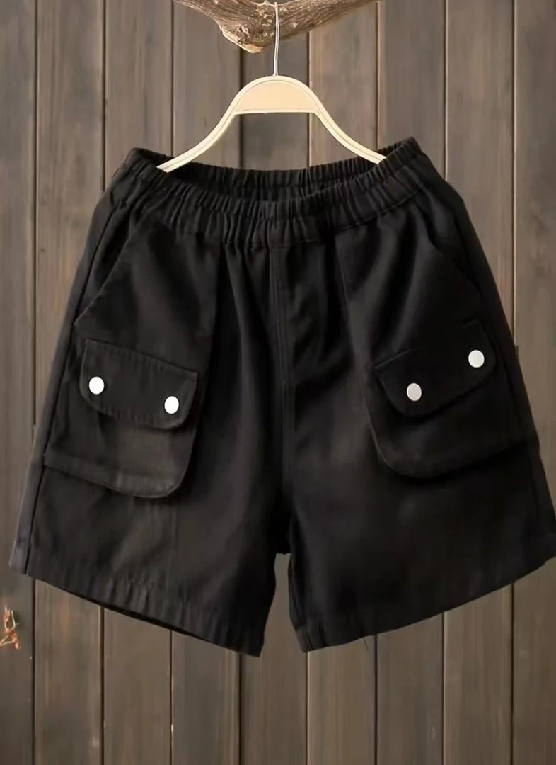 牛仔短裤设计感大口袋