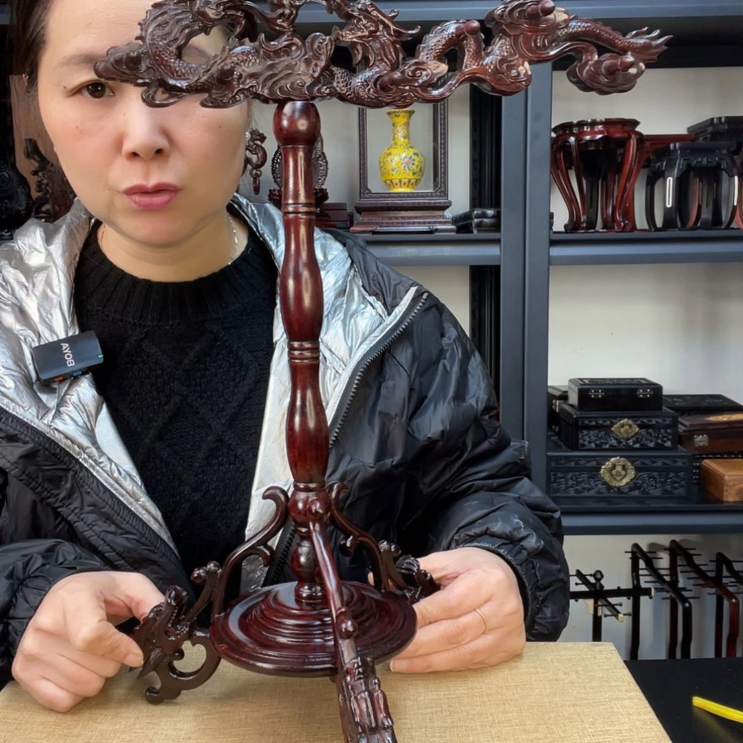 木红木笔架工艺品