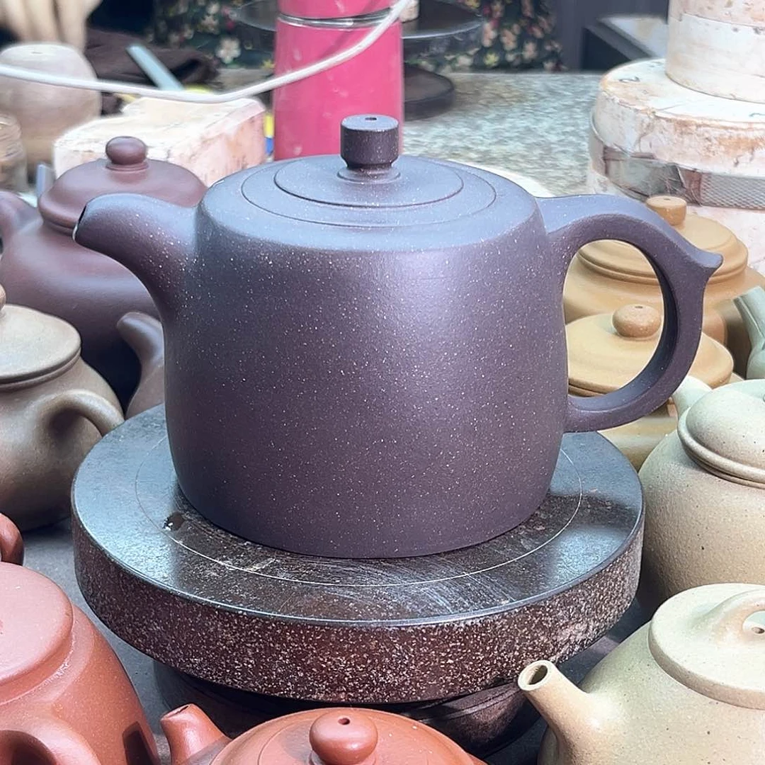 紫砂茶壶宜兴天青520cc