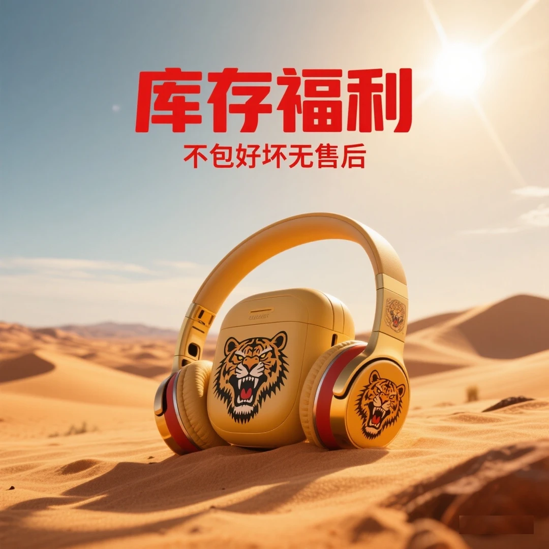 9新 3c数码头戴无线蓝牙降噪长续航入耳耳机盲盒适用配件捡漏