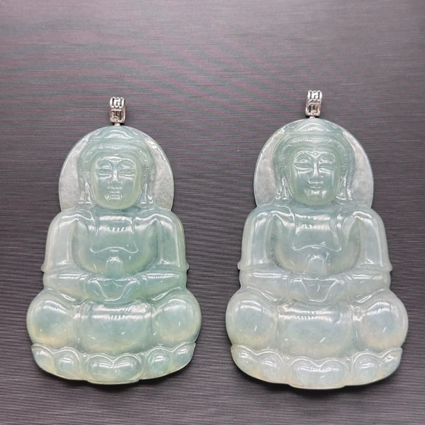 翰平珠宝 1876/G 翡翠观音吊坠 多样性发其一Q