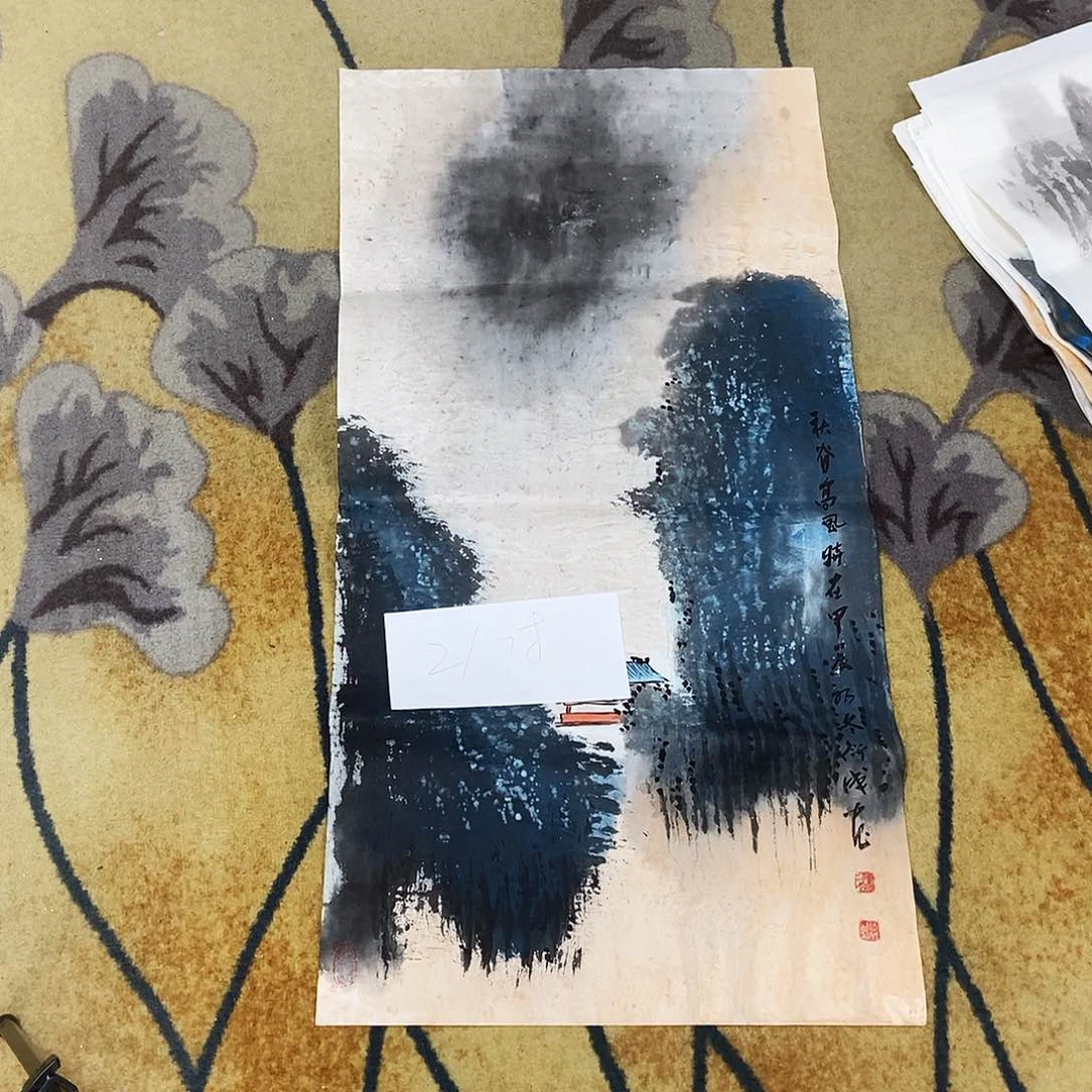 国画佛*冯衍成手绘作品欣赏50.100