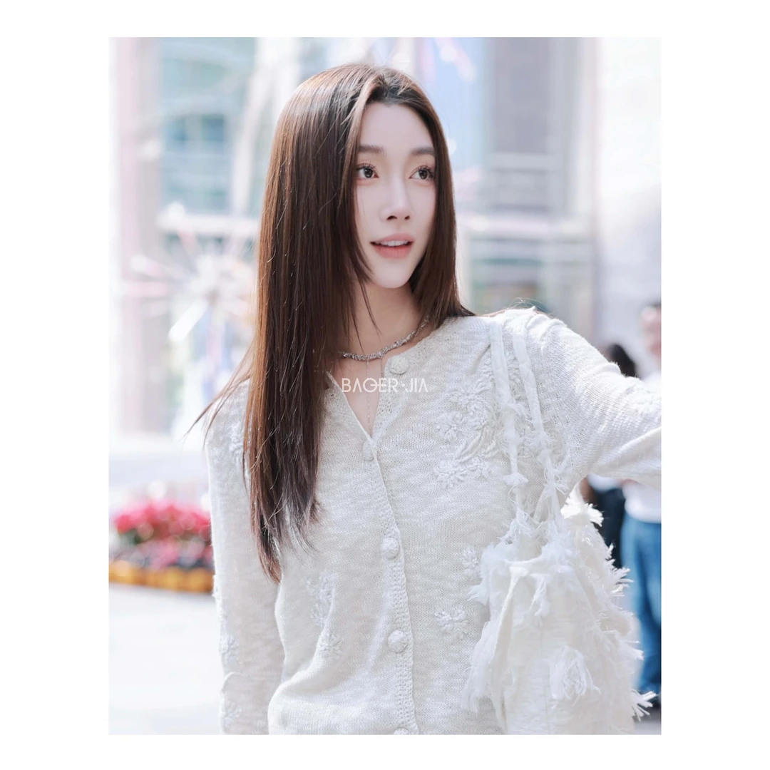 7-宝儿家含幂BA112125101早春新款穿搭立体手工绣花钉珠混纺外套