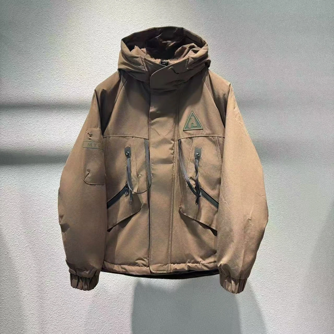 拼色假两件国标羽绒服-21636