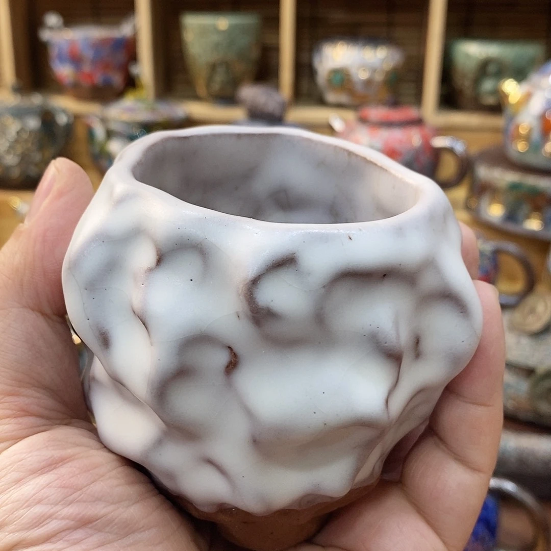 粗陶志野柴烧茶器