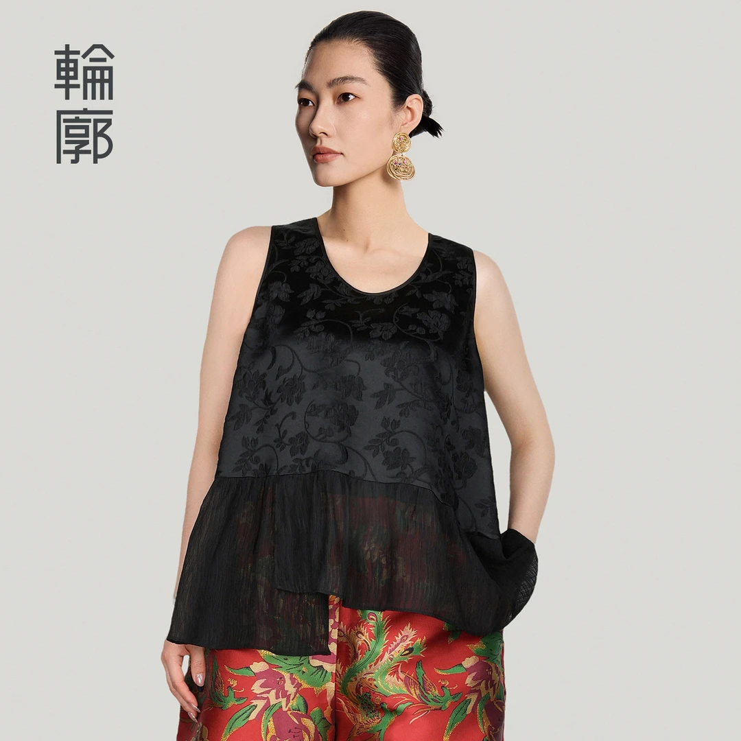 轮廓梵林背心国风新中式酷飒风女装高级感上衣吊带背心L252Y044