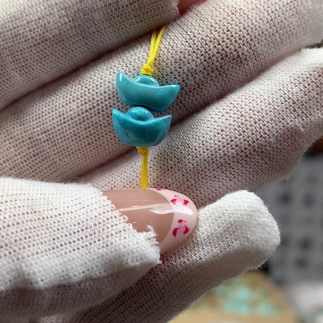 绿松石未镶嵌挂件