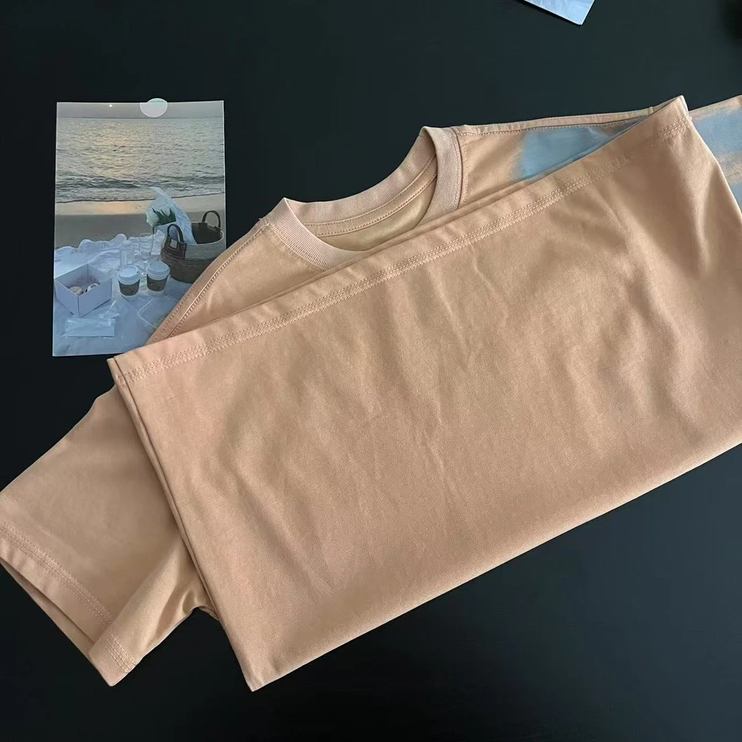 新款百搭T恤桔色8405沐系